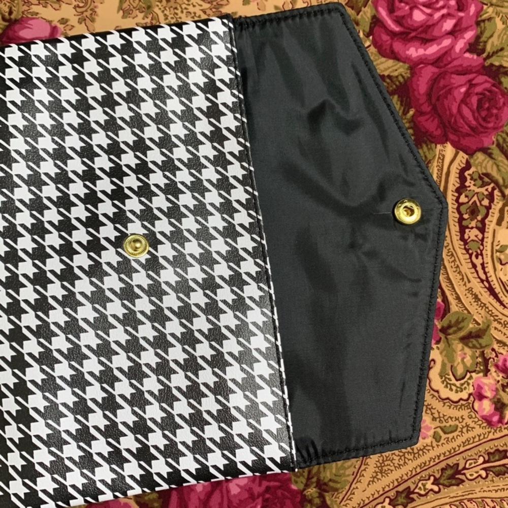 Ipsy Sparkle To Shine Houndstooth Makeup Bag ONLY - Picture 2 of 8